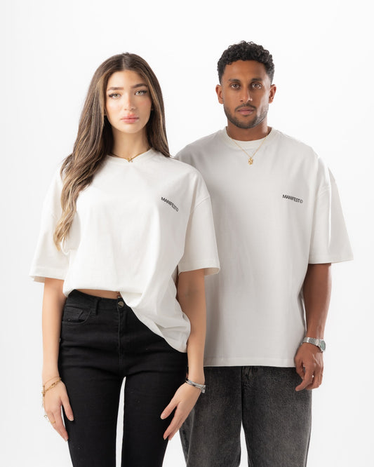 White Boxy Summer Tee