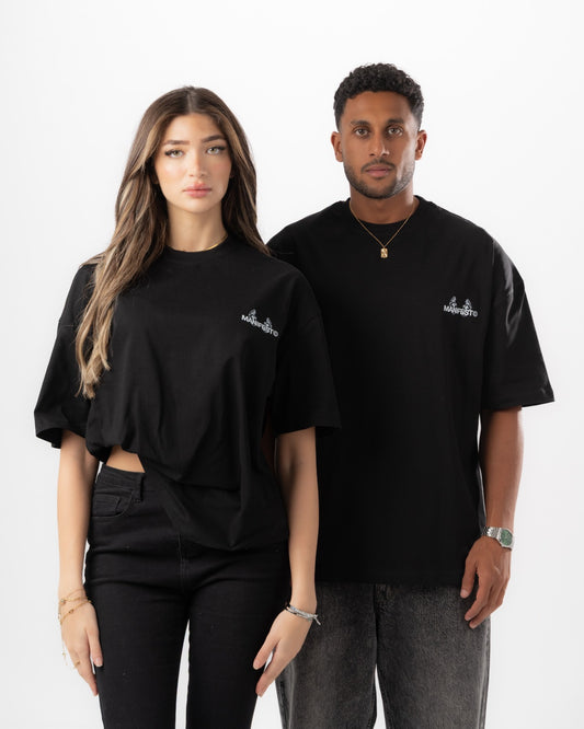 Black Boxy Summer Tee