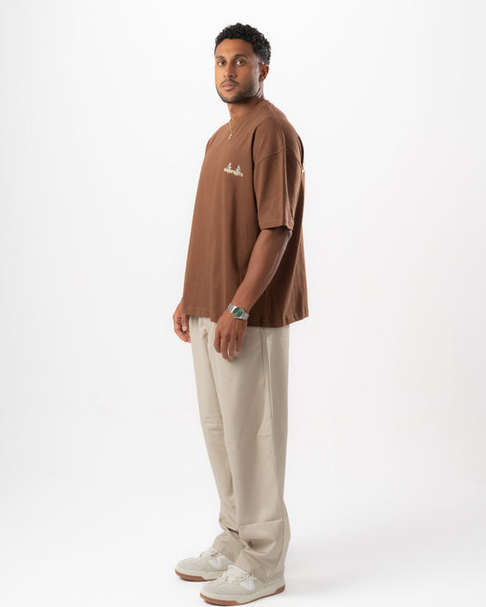 Brown Boxy Summer Tee