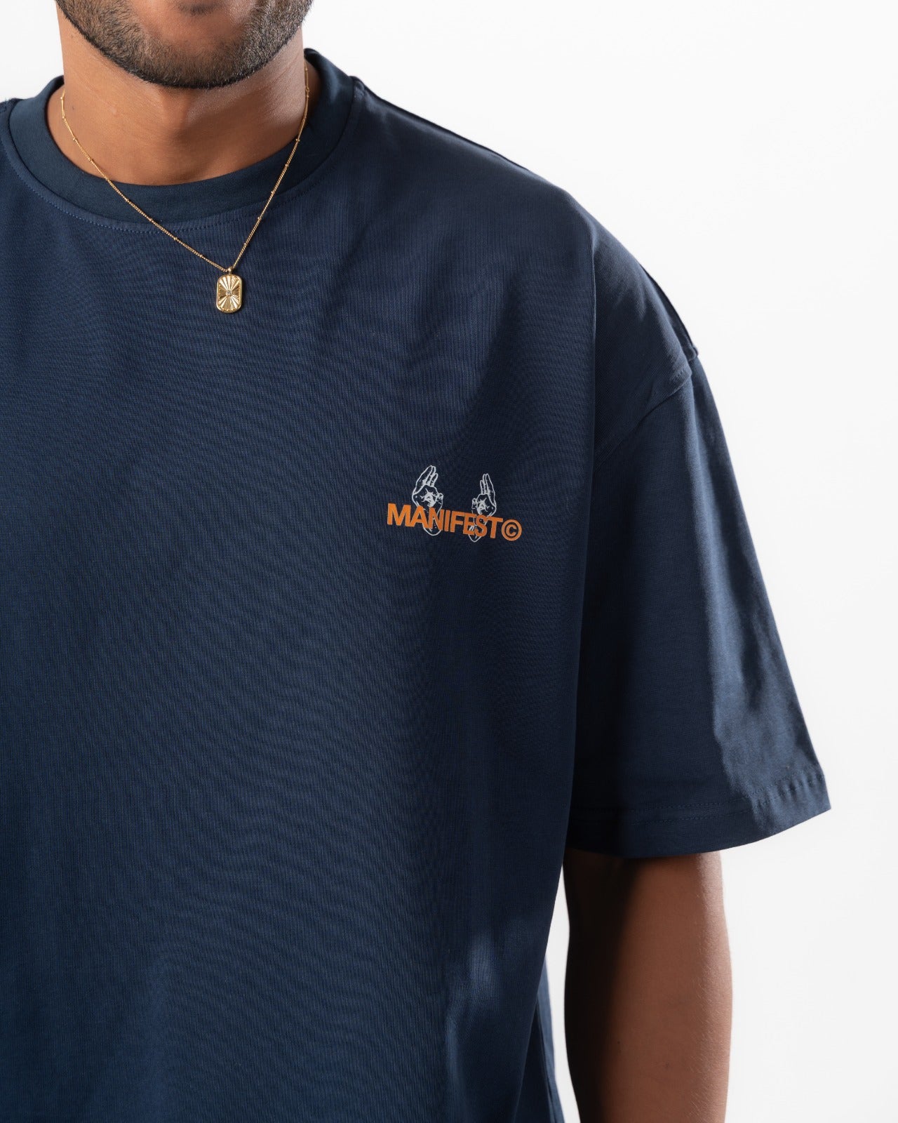 Navy Boxy Summer Tee