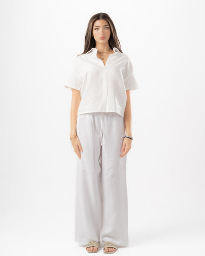 White Women Summer Pants