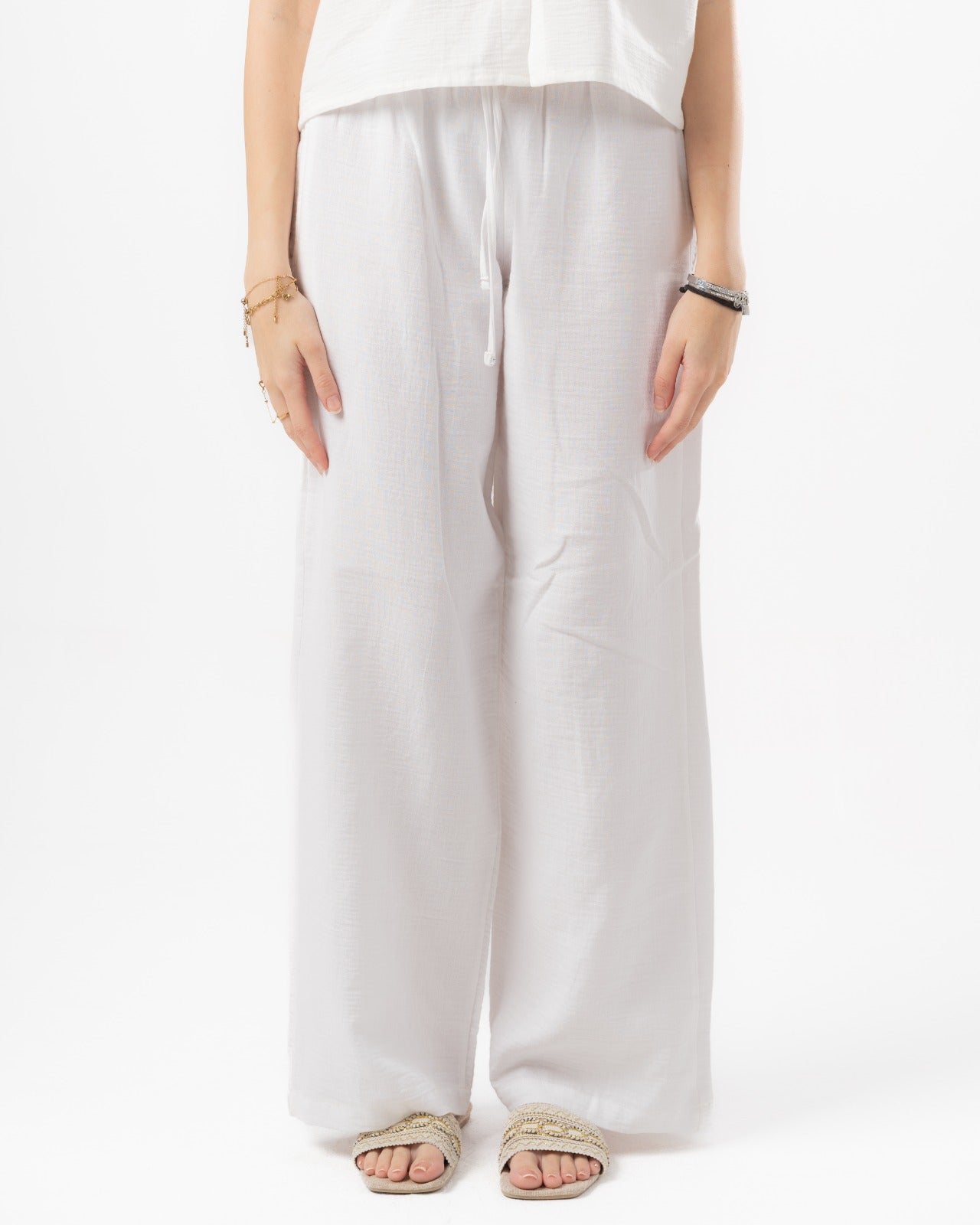 White Women Summer Pants