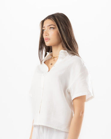 White Women Summer Shirt