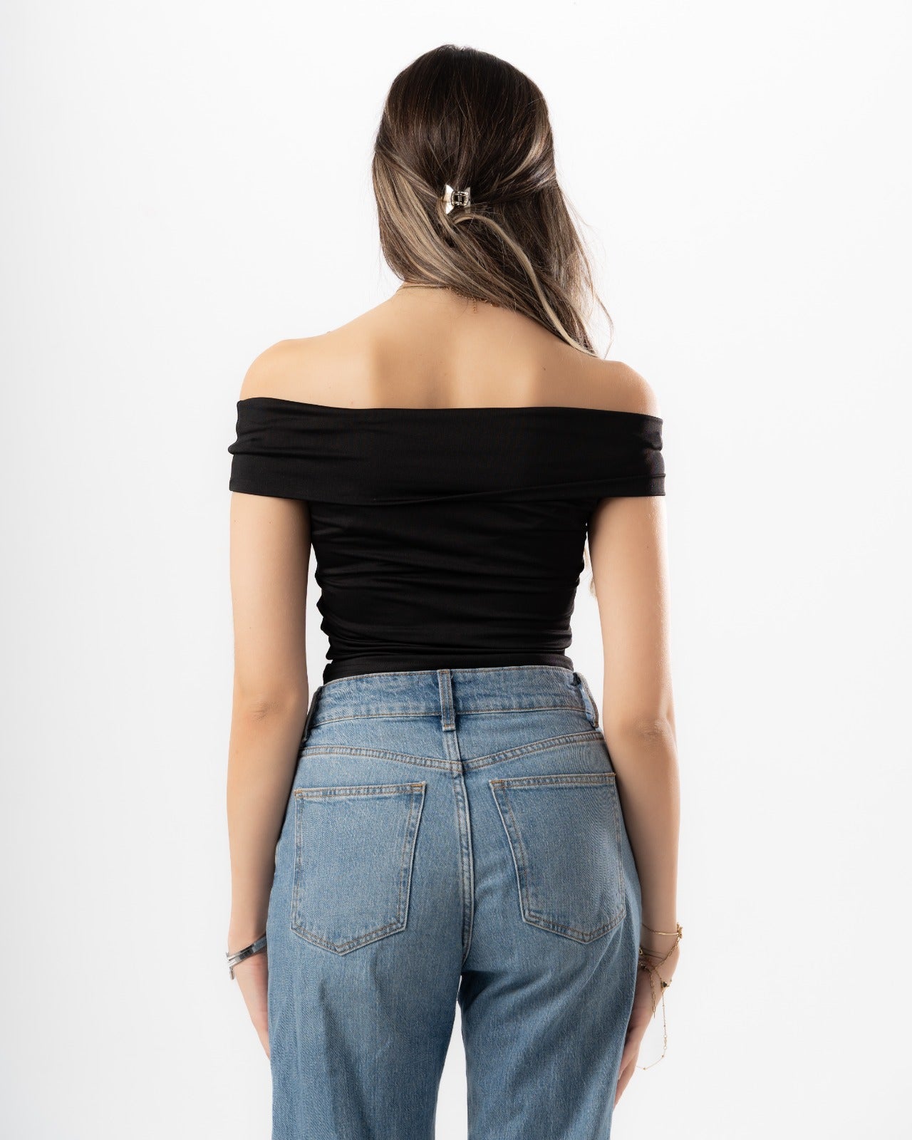 Black Off-Shoulder Top