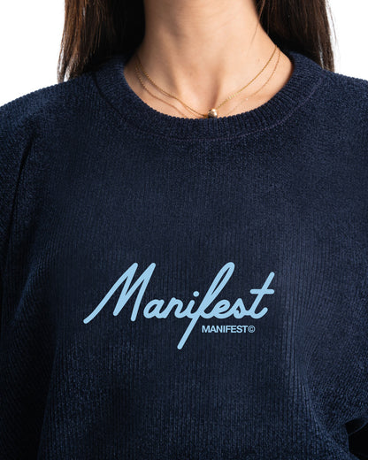 Navy Signature Knitted Pullover