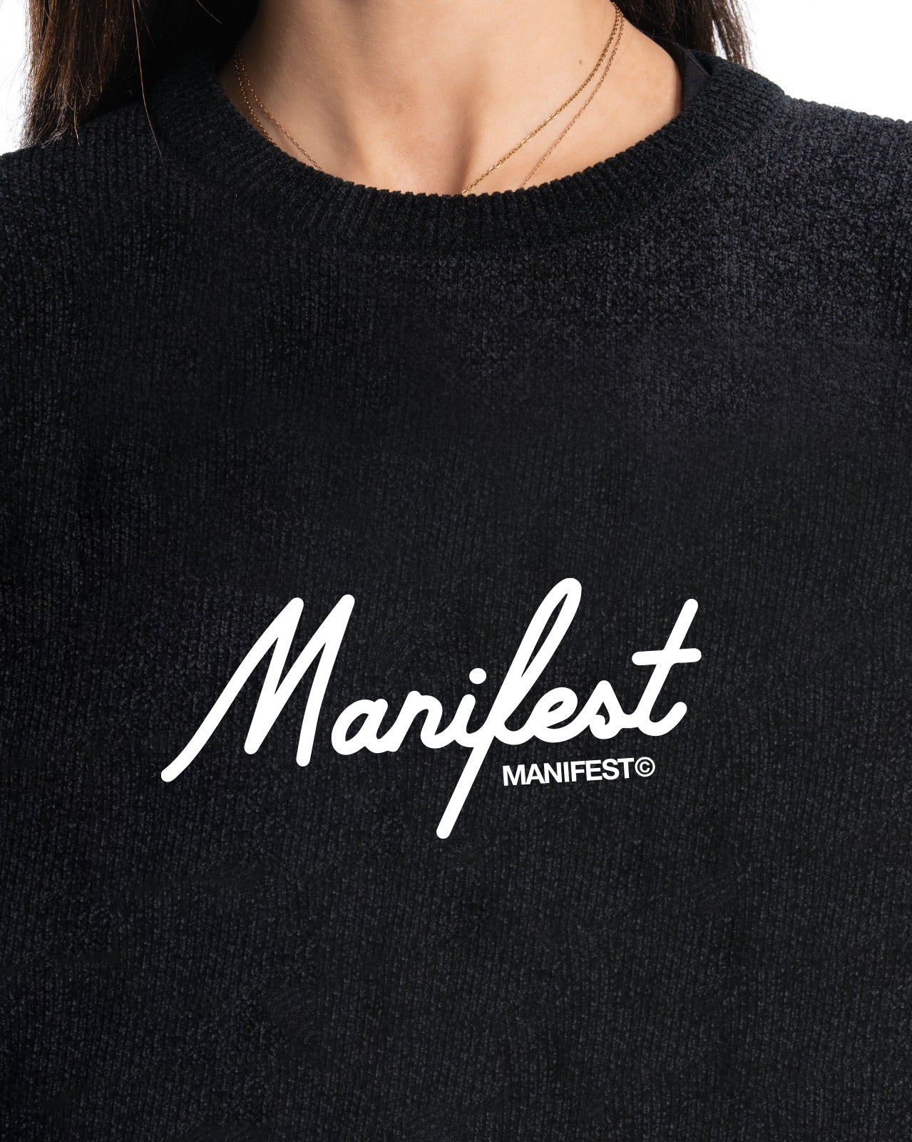 Black Signature Knitted Pullover