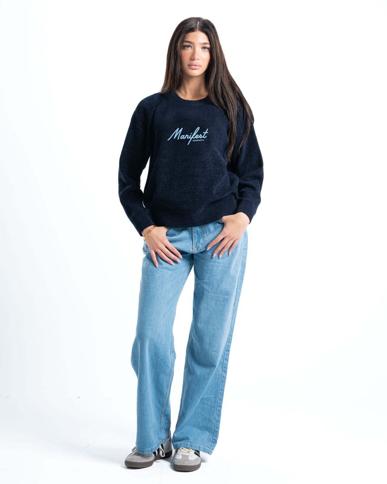 Navy Signature Knitted Pullover