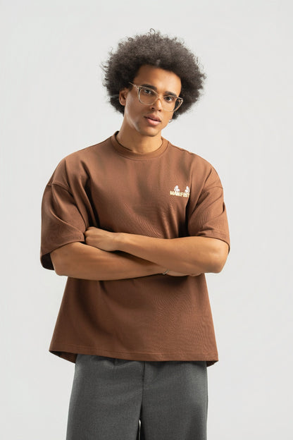 Brown Boxy Summer Tee