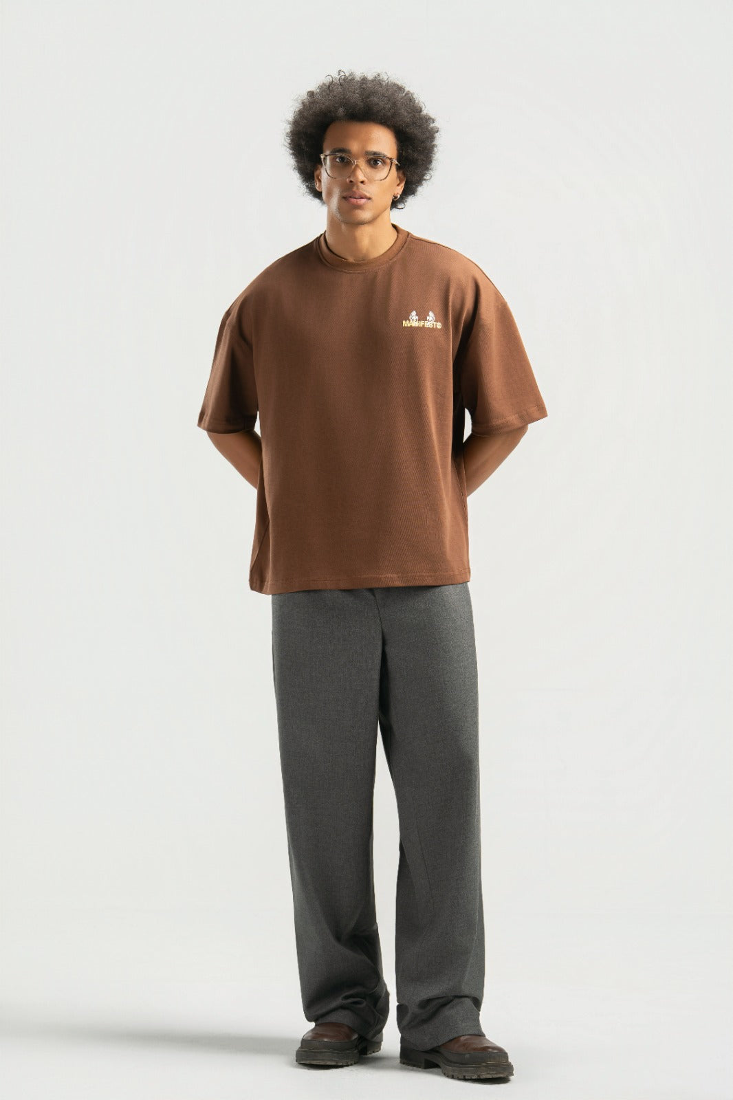 Brown Boxy Summer Tee
