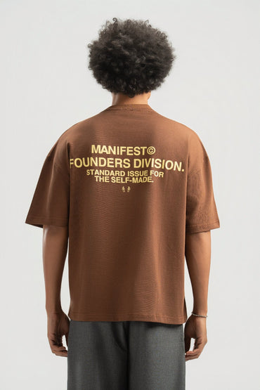 Brown Boxy Summer Tee