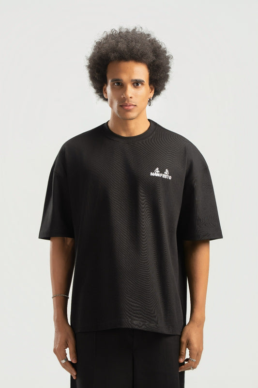 Black Boxy Summer Tee