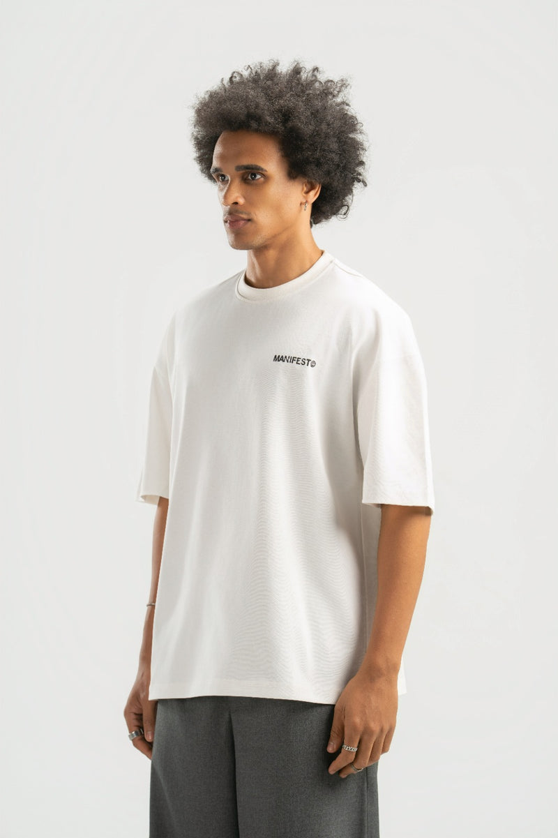 White Boxy Summer Tee