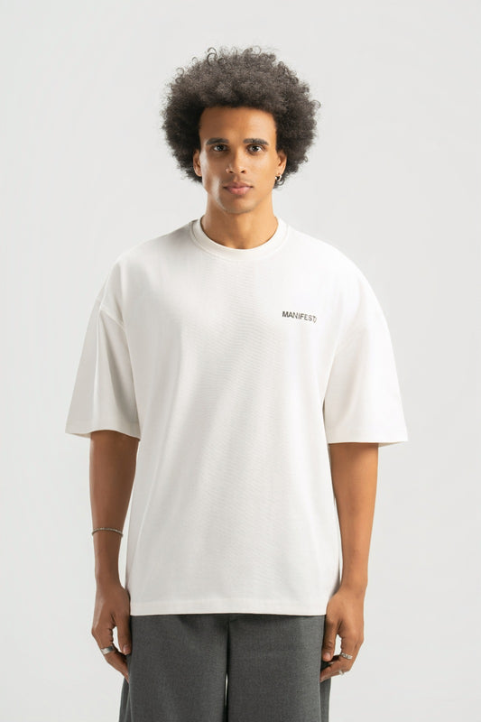 White Boxy Summer Tee