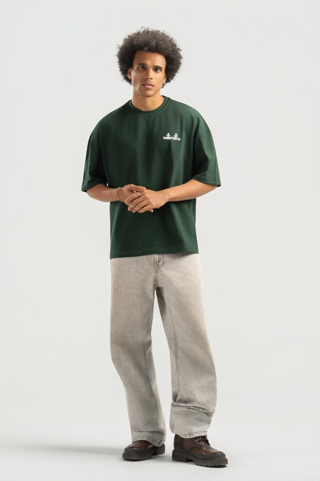 Green Boxy Summer Tee