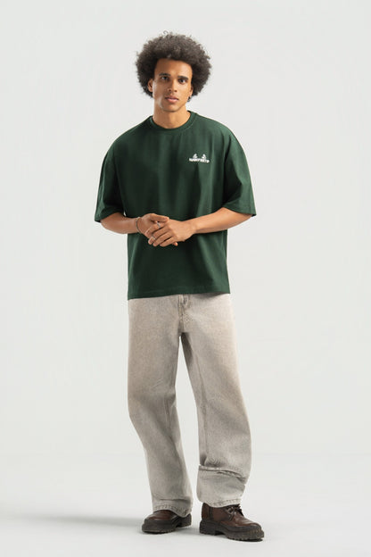 Green Boxy Summer Tee