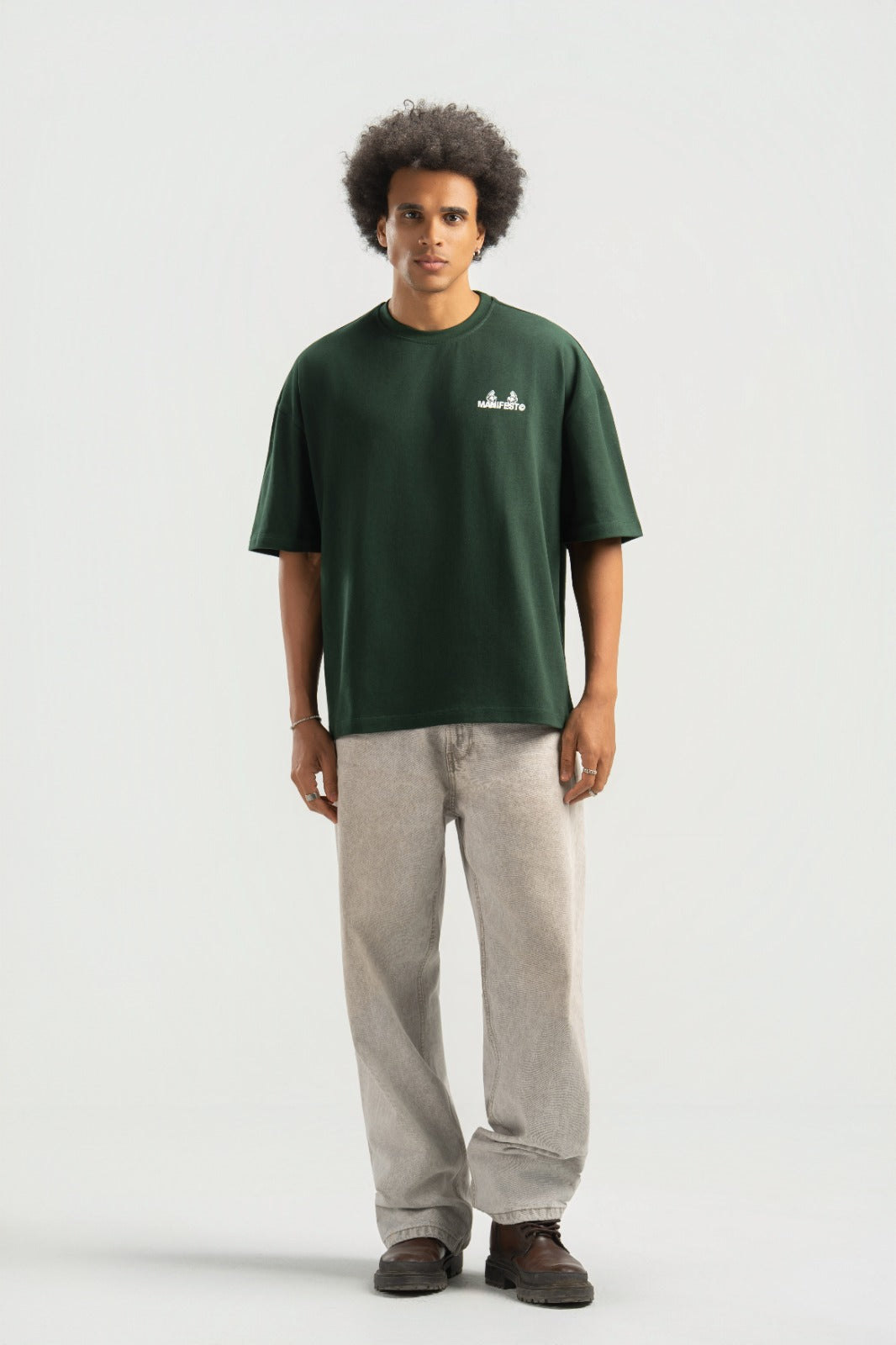 Green Boxy Summer Tee