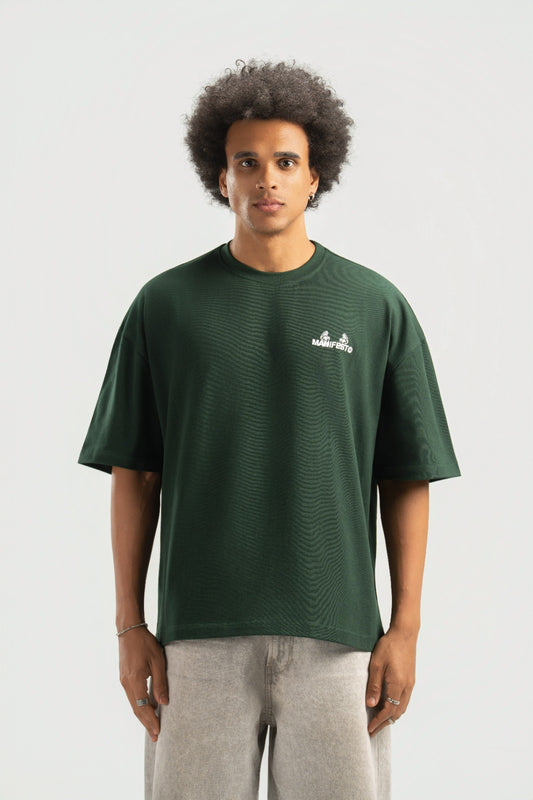 Green Boxy Summer Tee