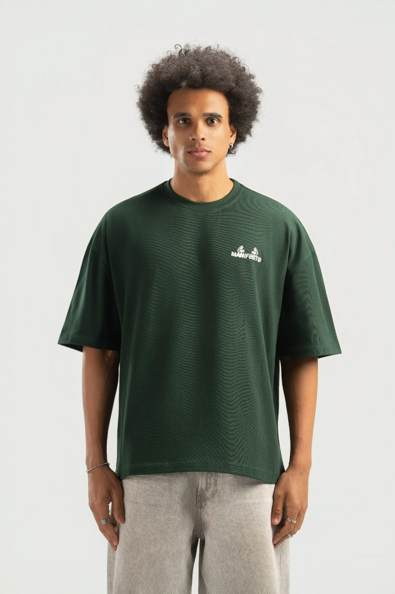 Green Boxy Summer Tee
