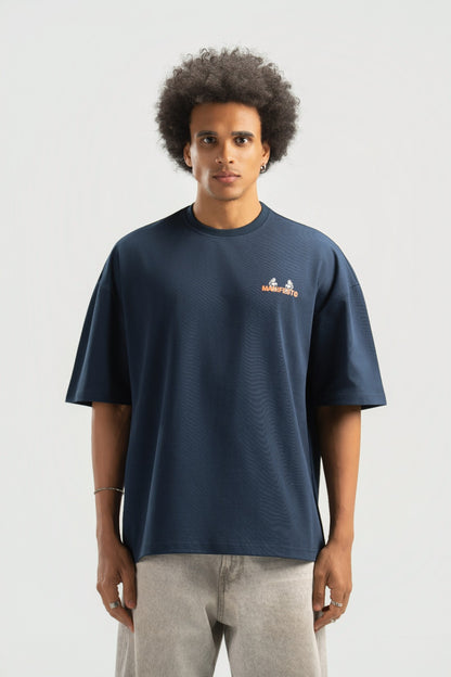 Navy Boxy Summer Tee