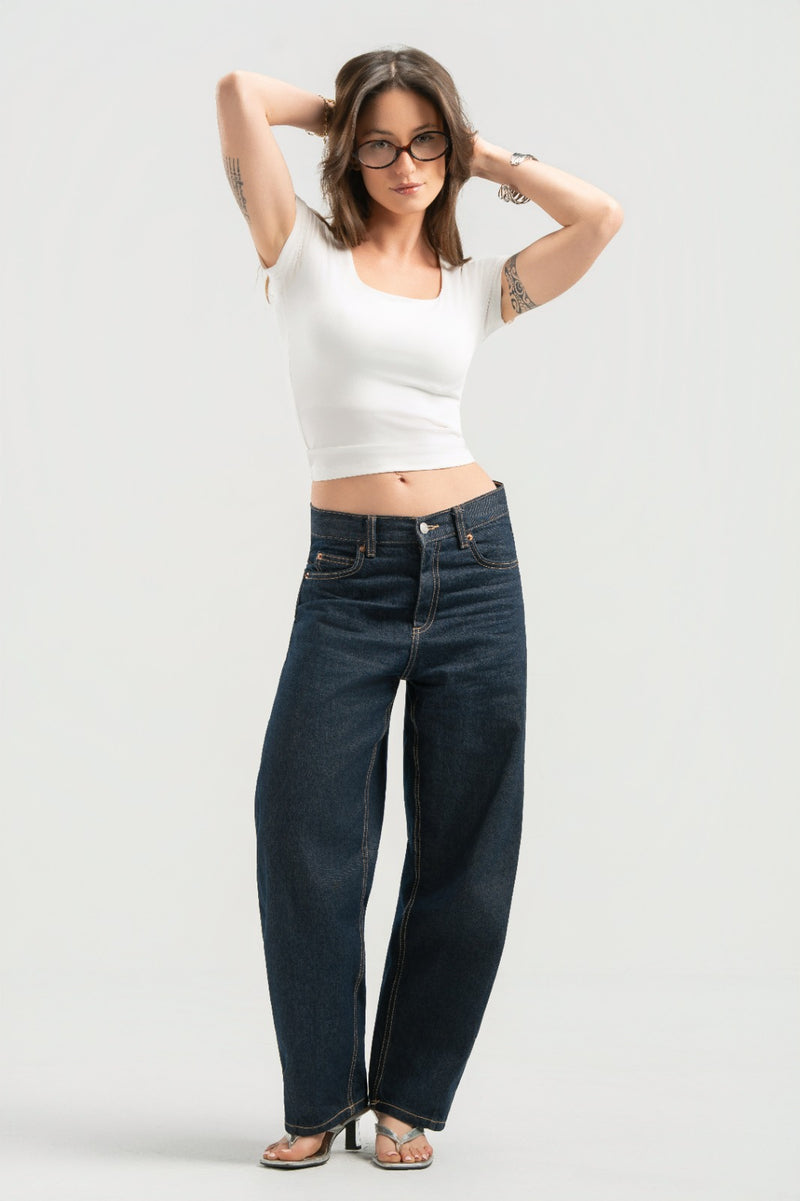 White Half Sleeves Top