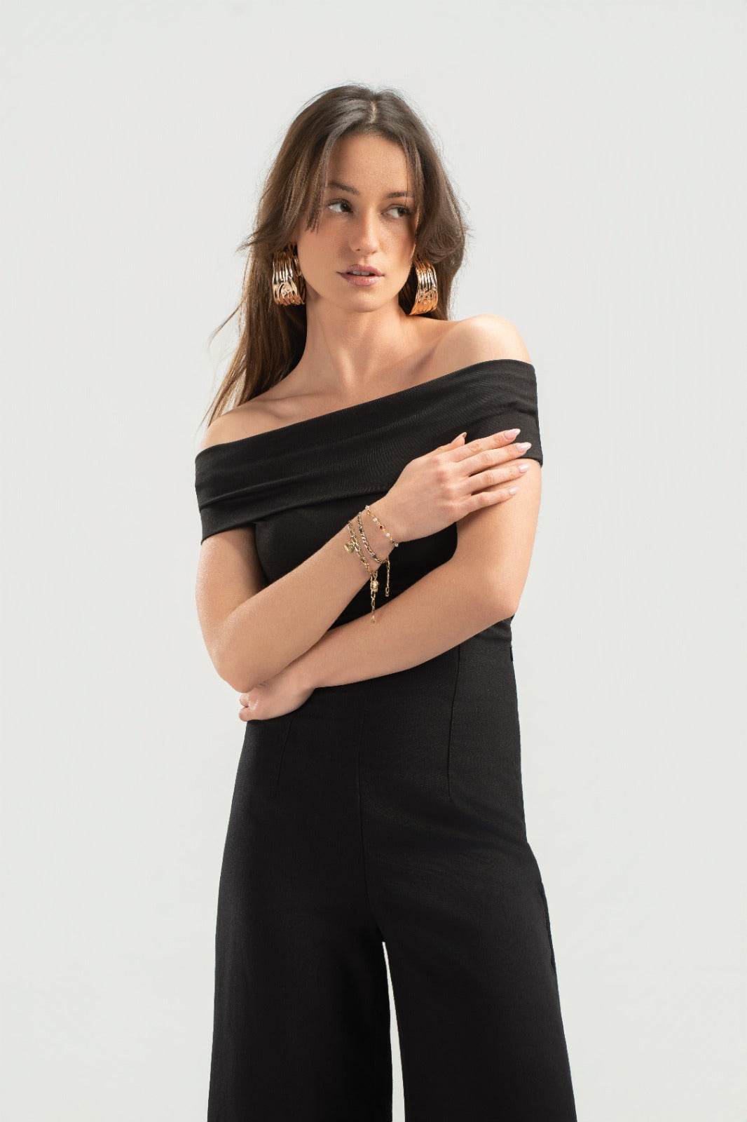 Black Off-Shoulder Top