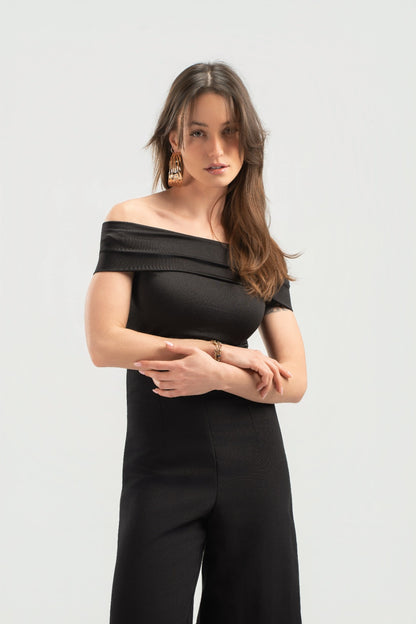 Black Off-Shoulder Top