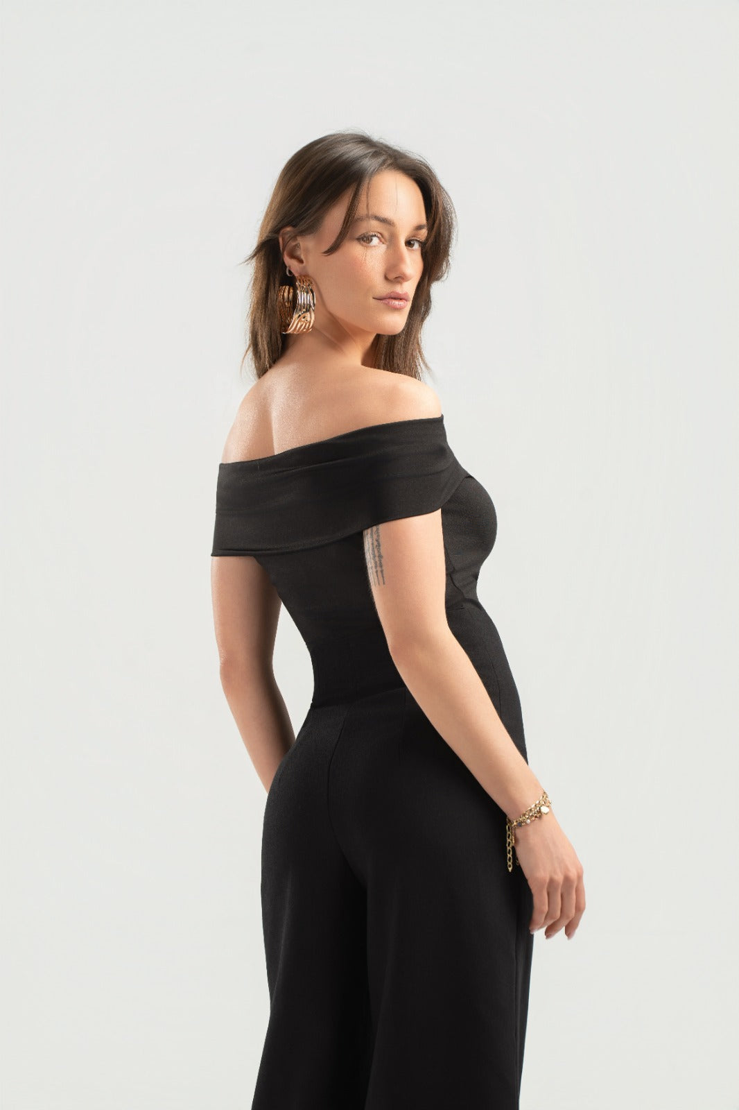 Black Off-Shoulder Top