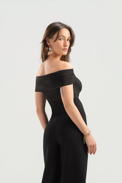Black Off-Shoulder Top