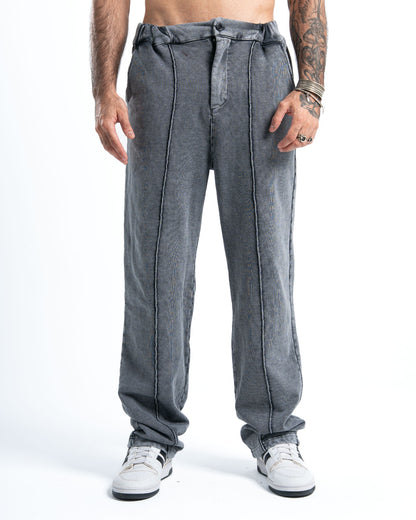 Unisex Silver Washed Pants