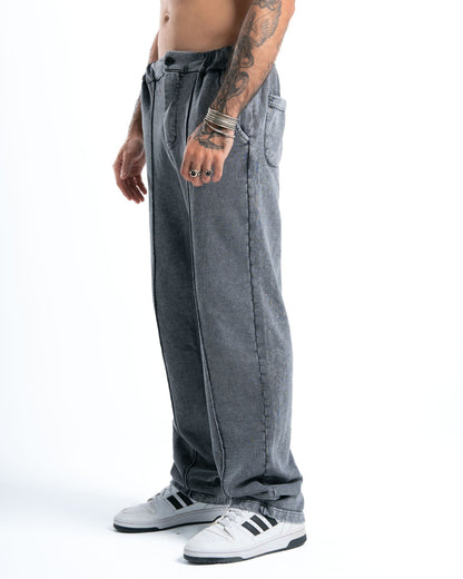 Unisex Silver Washed Pants