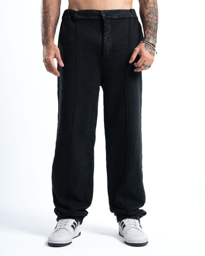 Unisex Dark Grey Washed Pants