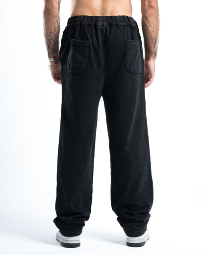 Unisex Dark Grey Washed Pants