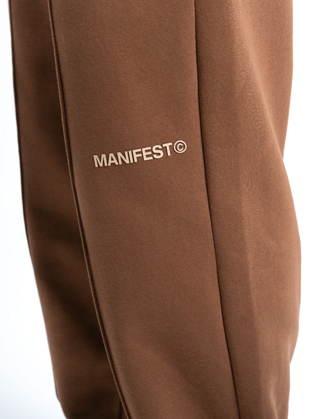 Brown Wide-Leg Core Sweatpants