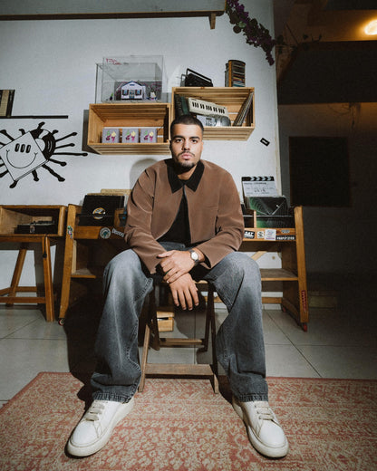 Black Collar havan Leather Jacket