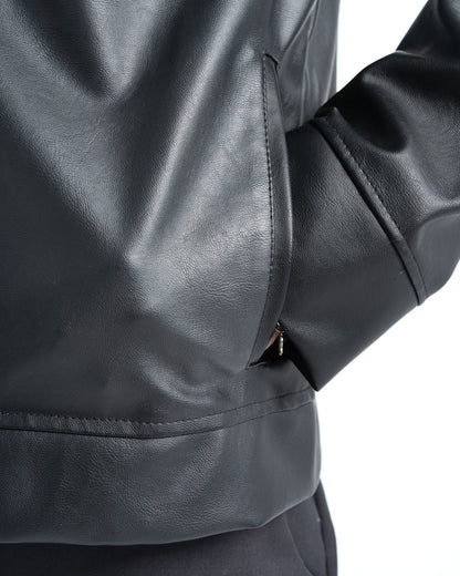 Mens Black Leather Jacket