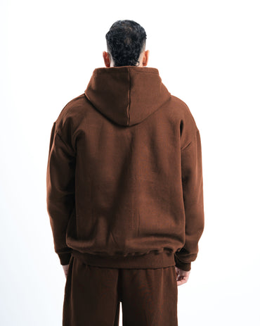 Manifest Brown Zip Hoodie