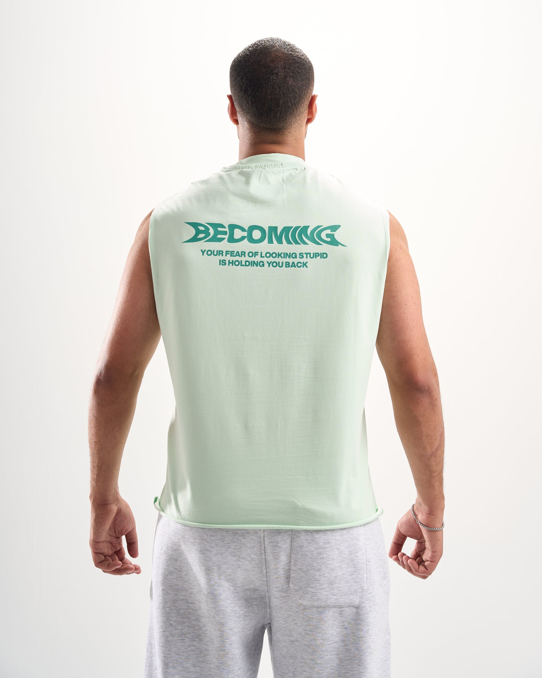 "Becoming" Mint Sleevless Tee