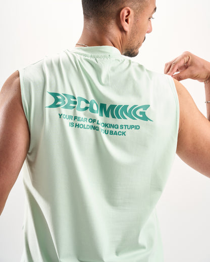 "Becoming" Mint Sleevless Tee