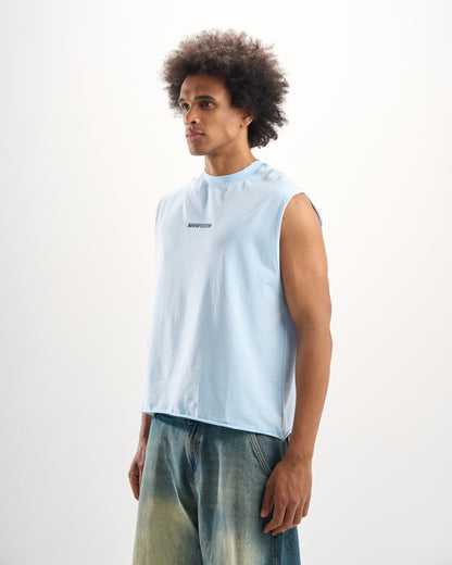 "Becoming" Baby Blue Sleevless Tee