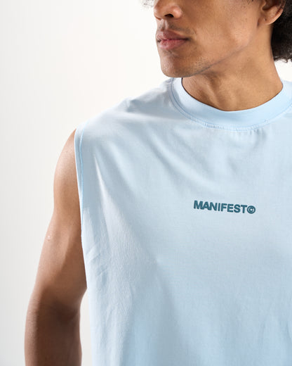 "Becoming" Baby Blue Sleevless Tee