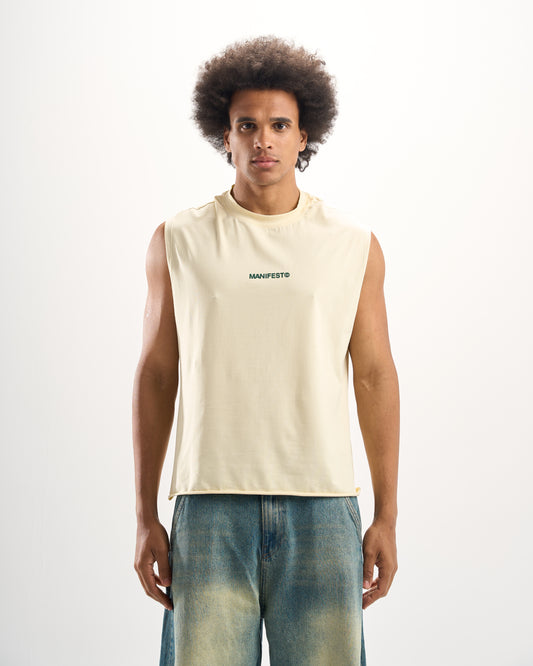 "On Ground" Baby Yellow Summer Tank Top