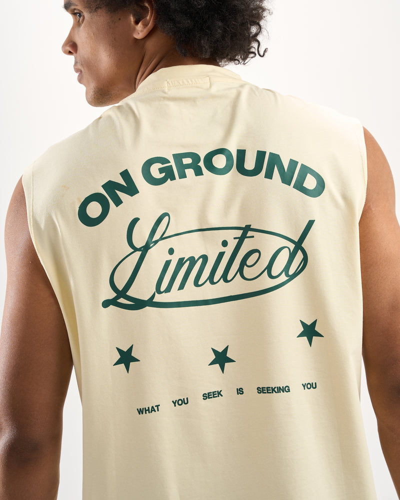 "On Ground" Baby Yellow Sleevless Tee