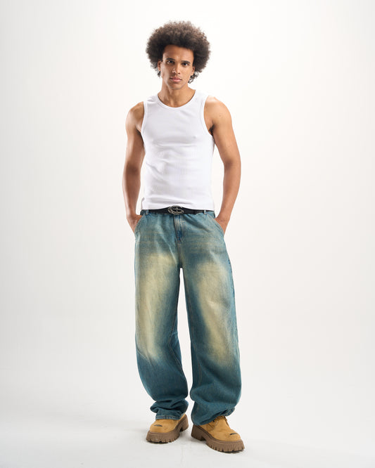 White Basic Ribbed Tank Top