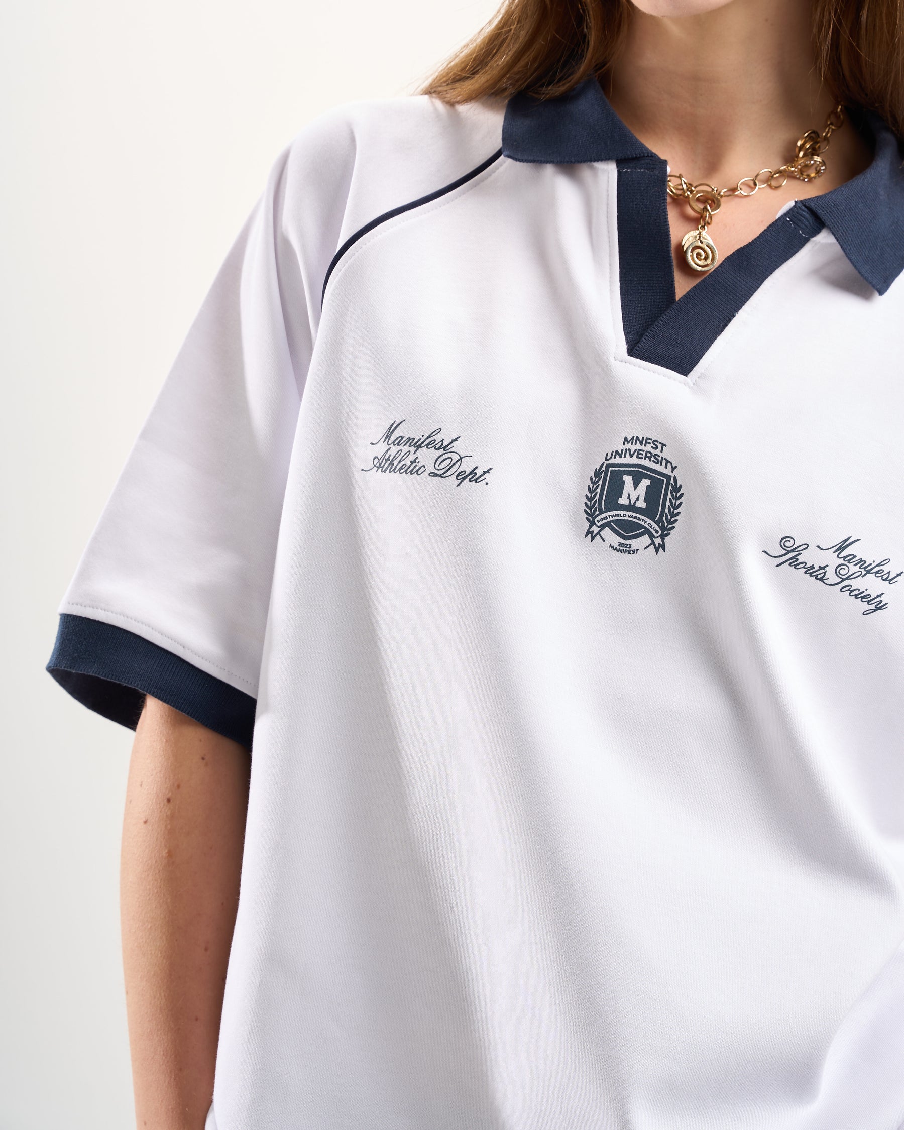 “MNFST University” White Jersey