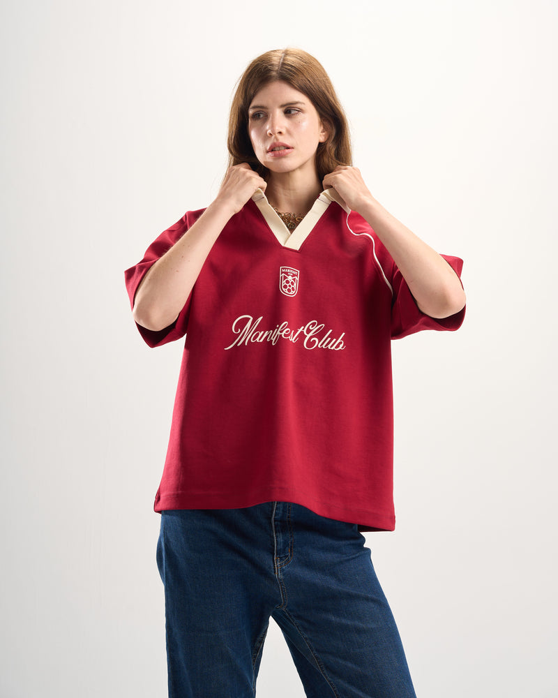 “Manifest Club” Burgundy Jersey