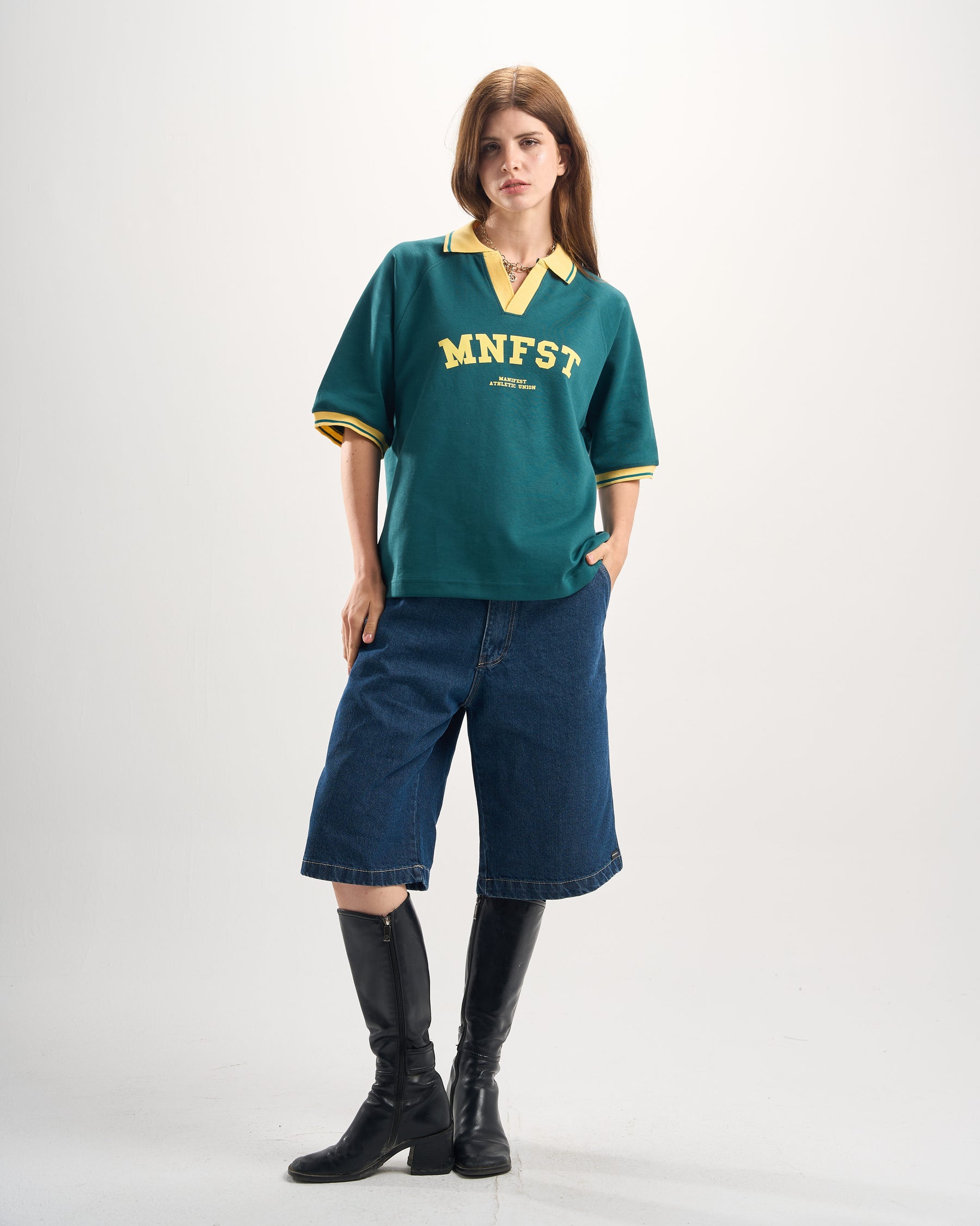 “MNFST” Green Jersey